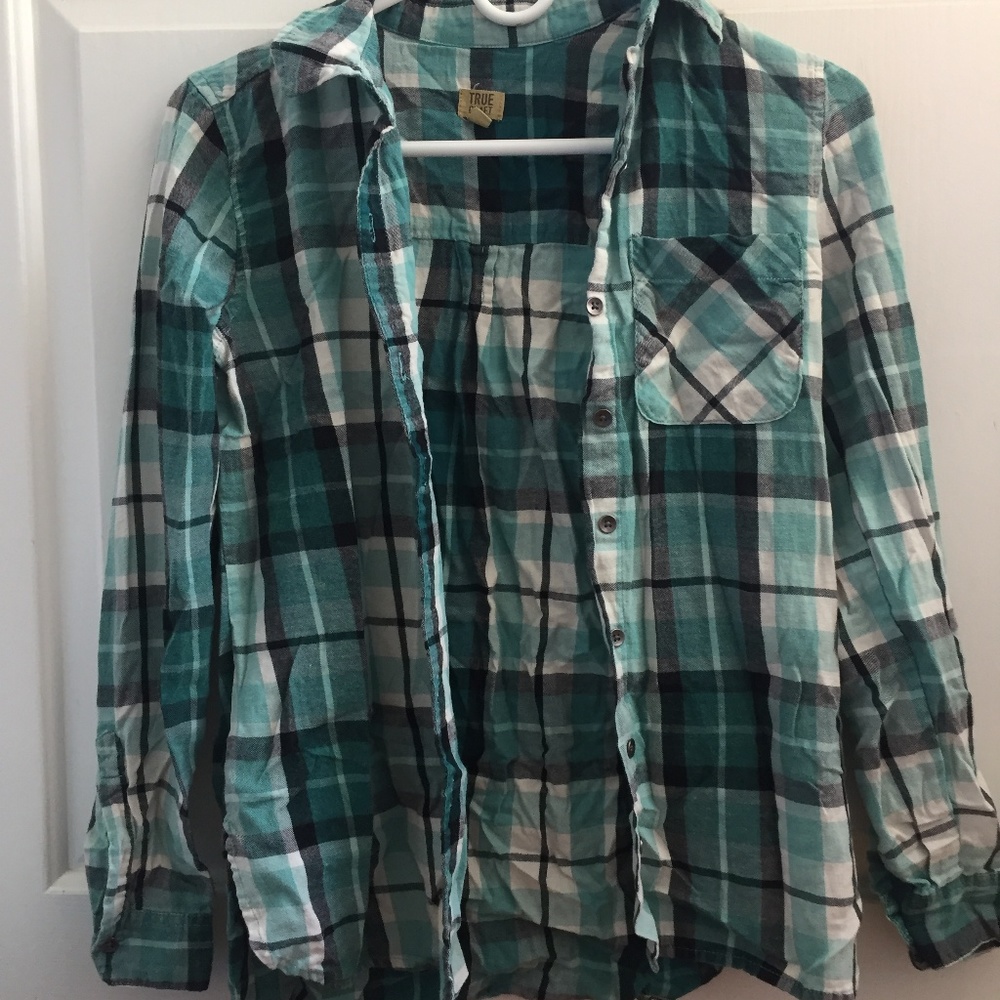 Turquoise flannel - Picture 4 of 5